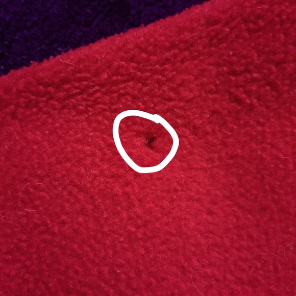 Vintage Disney Winnie the Pooh 100 Acre Wood Collection Red Fleece Hoodie M - Picture 6 of 6